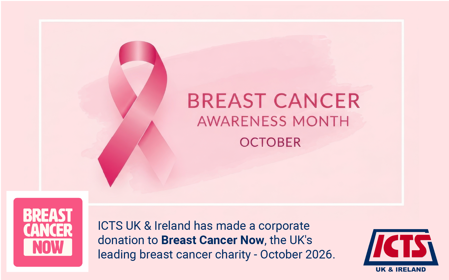 Breast Cancer Now 2026_ICTS UK